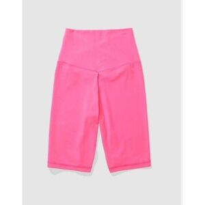 OFFLINE by Aerie High Rise Crop Bike Shorts Hot Pink Foil Detail Medium‎ NEW